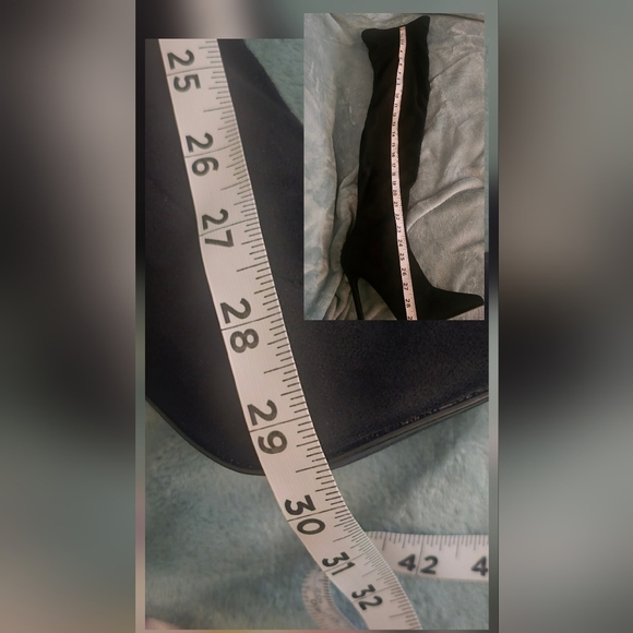 Liliana Elegant Black Over-the-Knee Boots - Picture 7 of 8